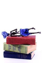 Load image into Gallery viewer, Literate Lady Burkina Bronze Sculpture