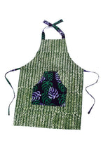 Load image into Gallery viewer, Ghanaian Jungle Batik Print Apron with Front Pocket