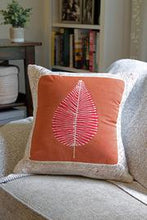 Load image into Gallery viewer, Zambian Hand Painted Luangwa Leaf Clay Pillow