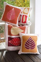 Load image into Gallery viewer, Zambian Hand Painted Luangwa Leaf Clay Pillow