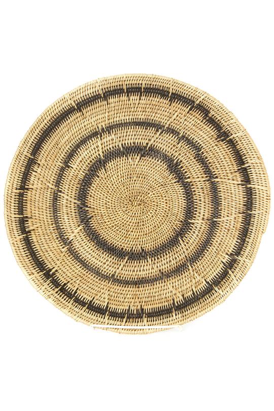 Makenge Root Wedding Baskets from Zambia - Black Rings