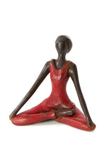 Load image into Gallery viewer, Burkina Bronze Yoga Lotus Pose Sculpture
