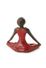 Load image into Gallery viewer, Burkina Bronze Yoga Lotus Pose Sculpture
