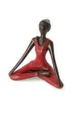 Load image into Gallery viewer, Burkina Bronze Yoga Lotus Pose Sculpture
